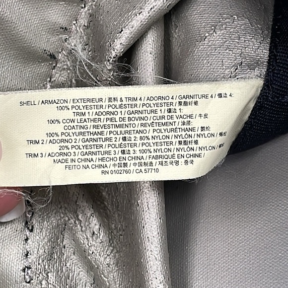 Kate Spade Barrow Street Tote Bag Bow Accent Zip Top Black White Classic - Picture 17 of 17